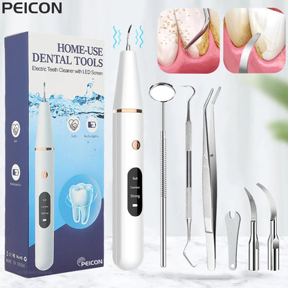 Ultrasonic Dental Teeth Plaque Remover & Cleaner