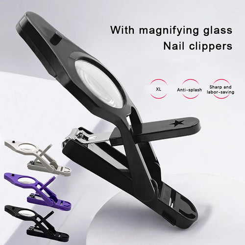 Nail Clipper with Light & Magnifying Glass