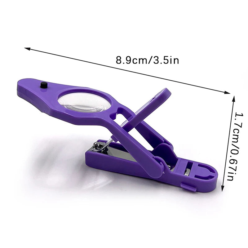 Nail Clipper with Light & Magnifying Glass